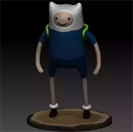 FINN THE HUMAN- ADVENTURE TIME 3D PRINT MODEL 3D model