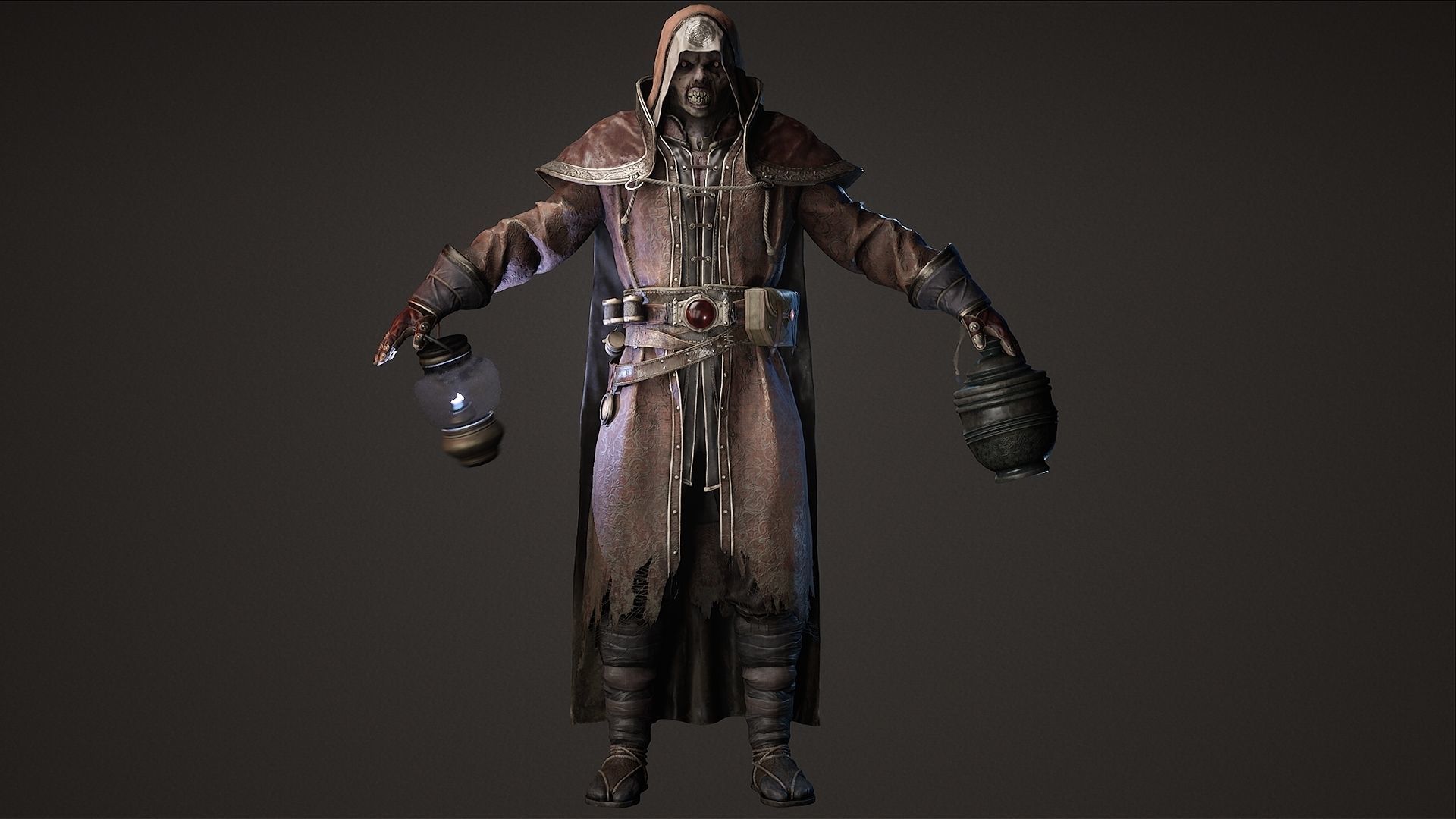 Undead Alchemist Low-poly 3D model_11
