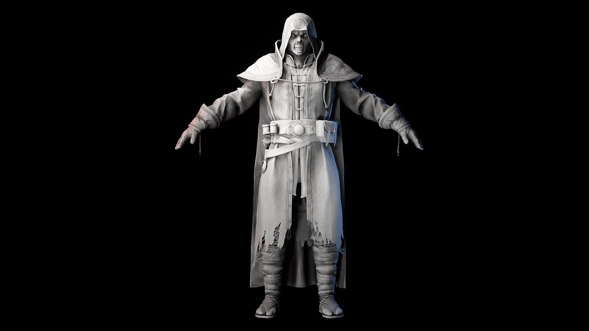 Undead Alchemist Low-poly 3D model_10