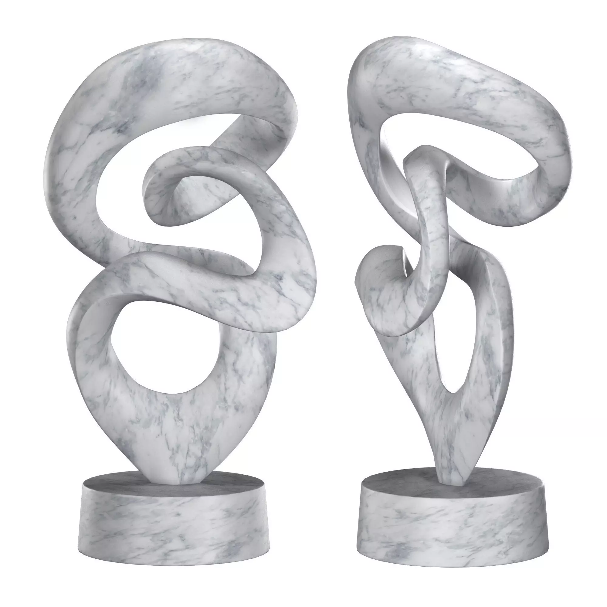 crazy snake sculpture 3D model_0
