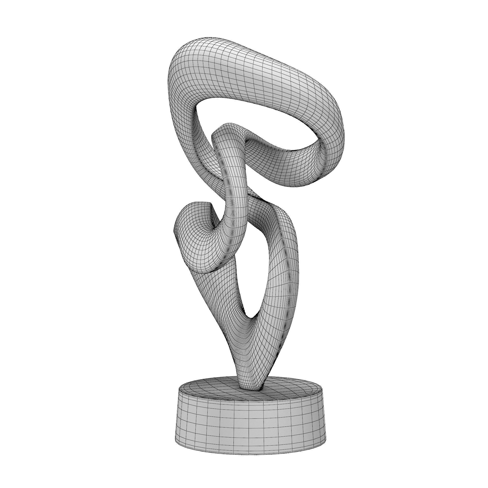 crazy snake sculpture 3D model_4