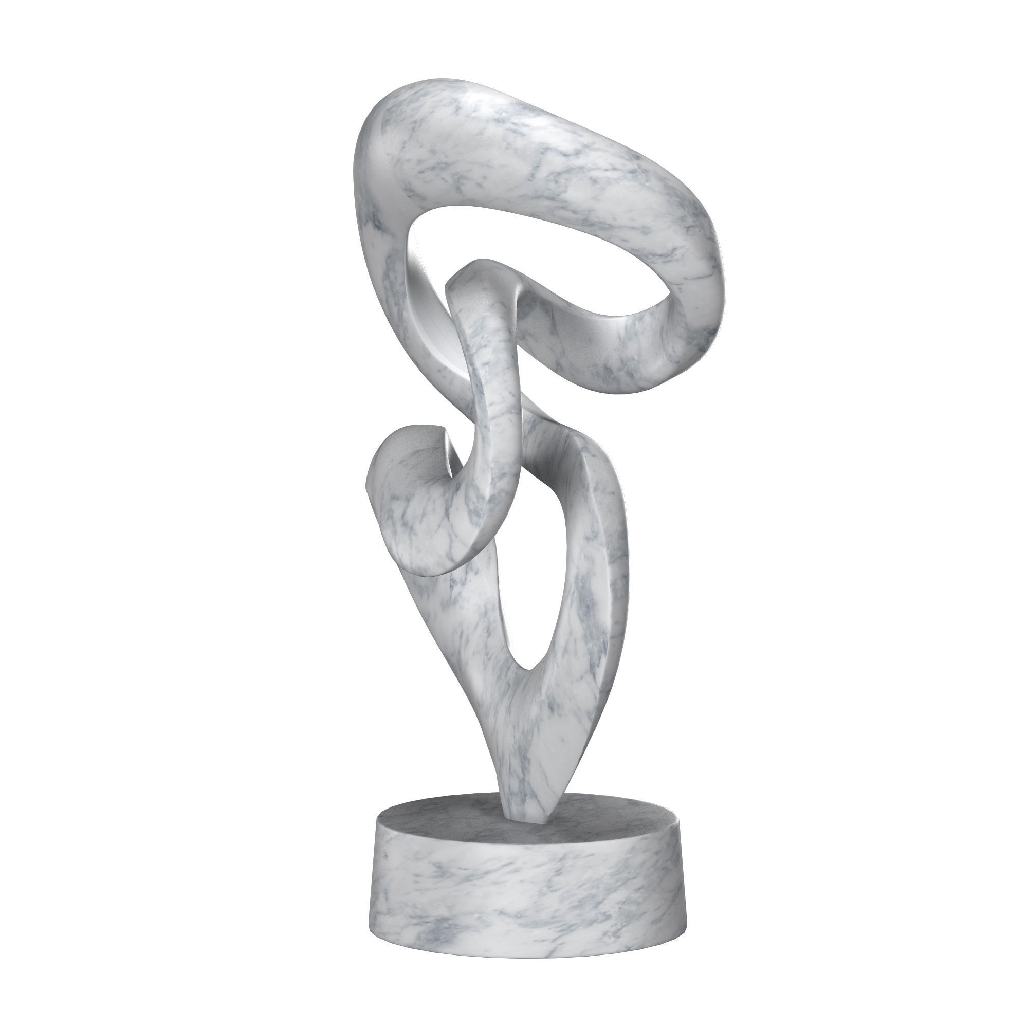 crazy snake sculpture 3D model_3