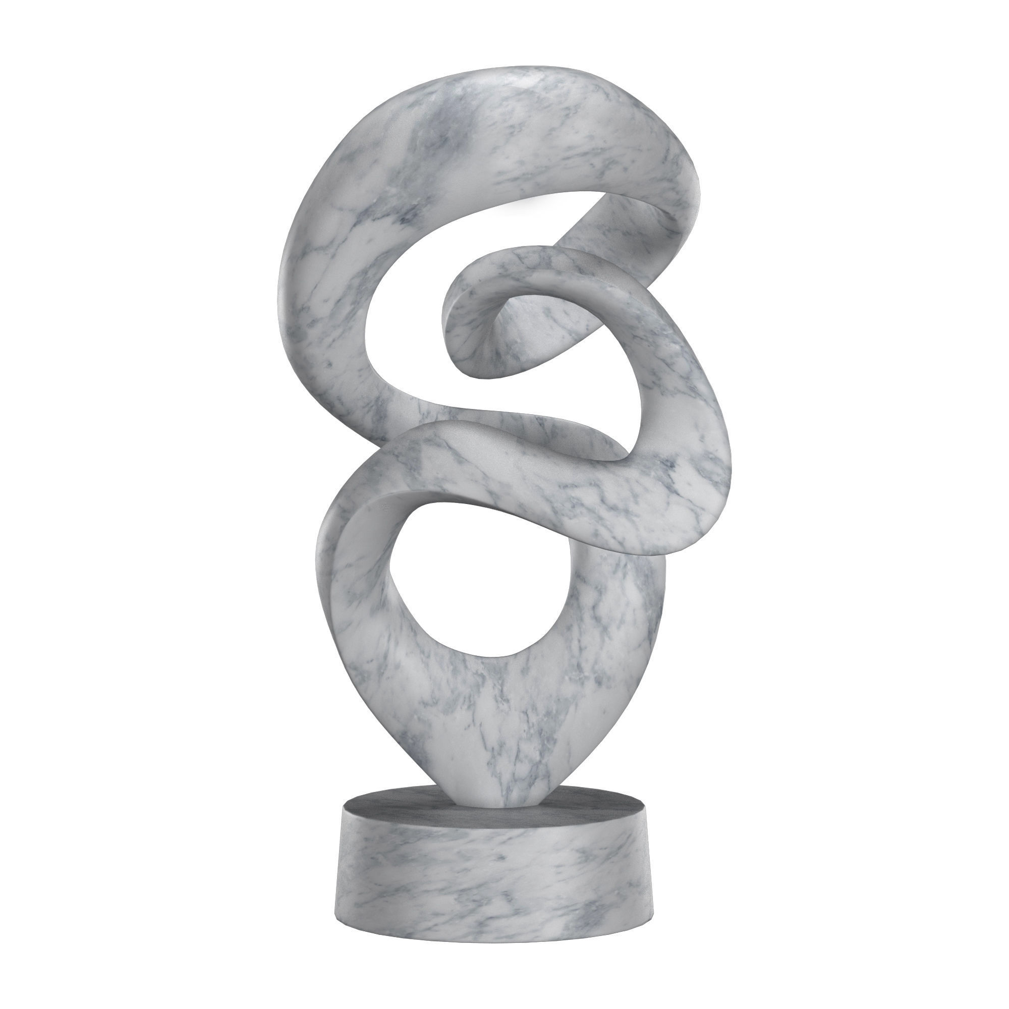 crazy snake sculpture 3D model_1