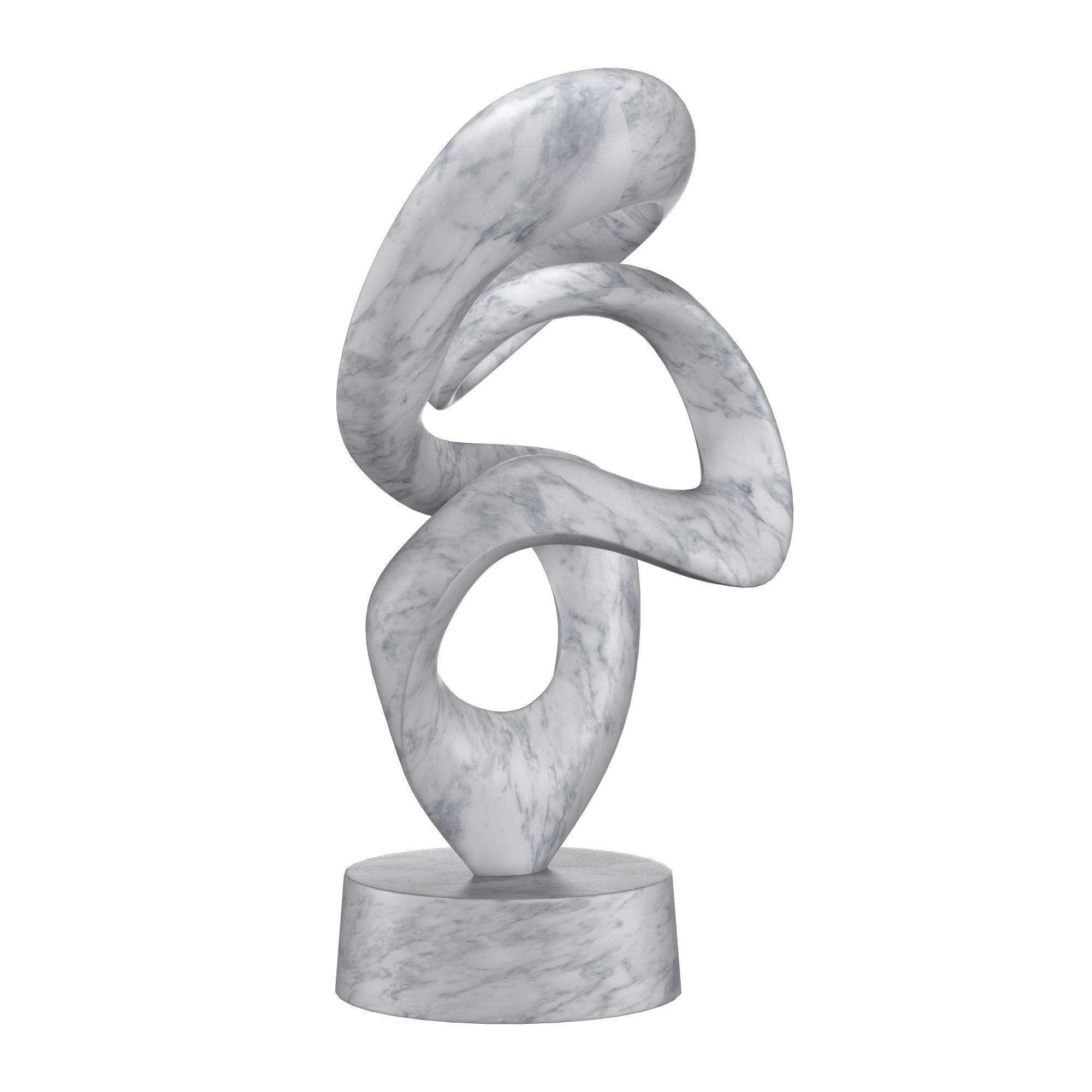 crazy snake sculpture 3D model_2