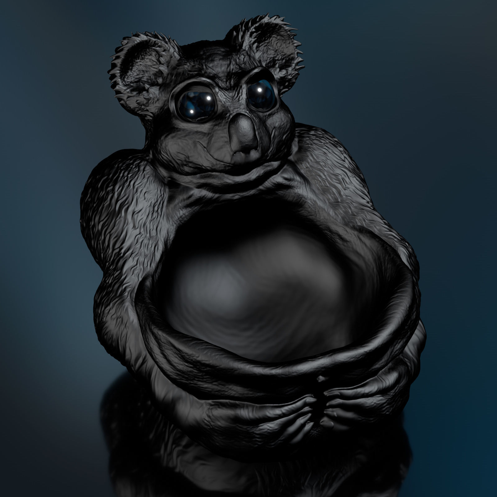 Teddy Bear Bag - STL 3D Print Model High-Polygon 3D print model_2