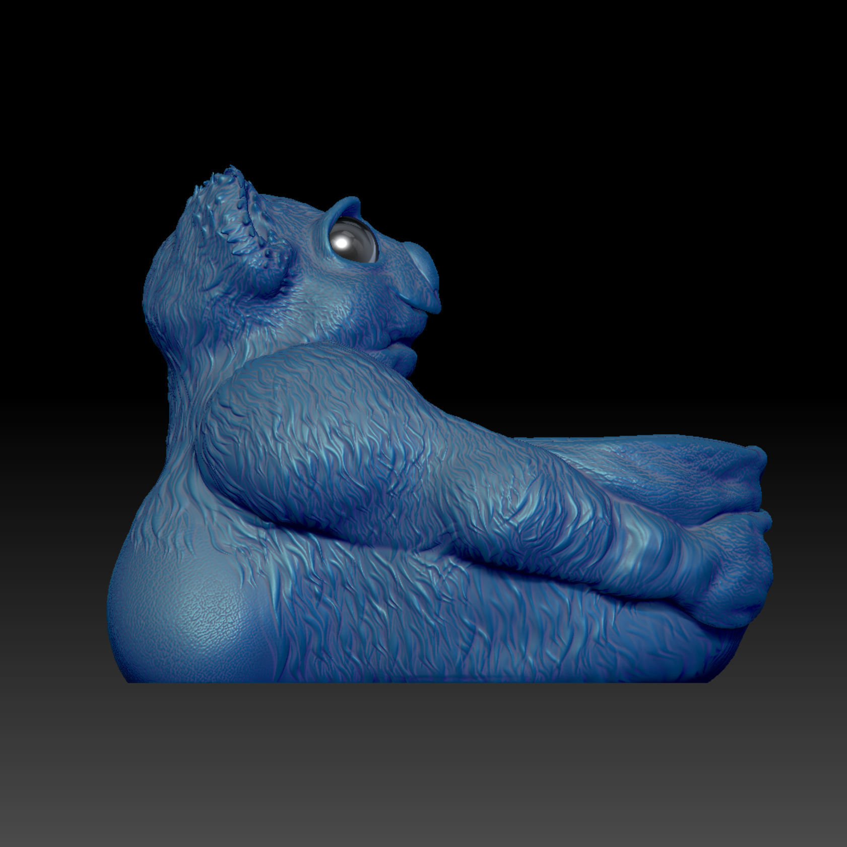 Teddy Bear Bag - STL 3D Print Model High-Polygon 3D print model_3