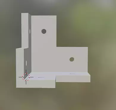 Triangular Wood Corner Bracket - Seamless Triple Pane Joining 3D print model