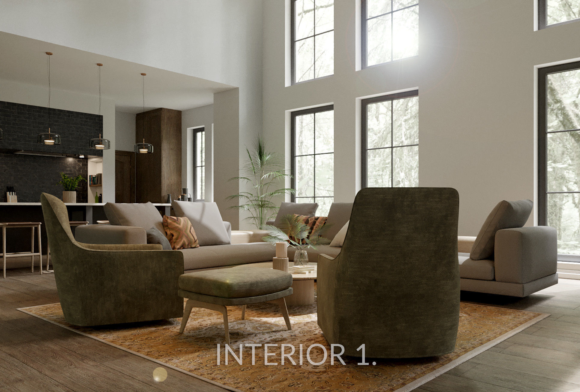 7 Interiors MegaPack 3D model_1