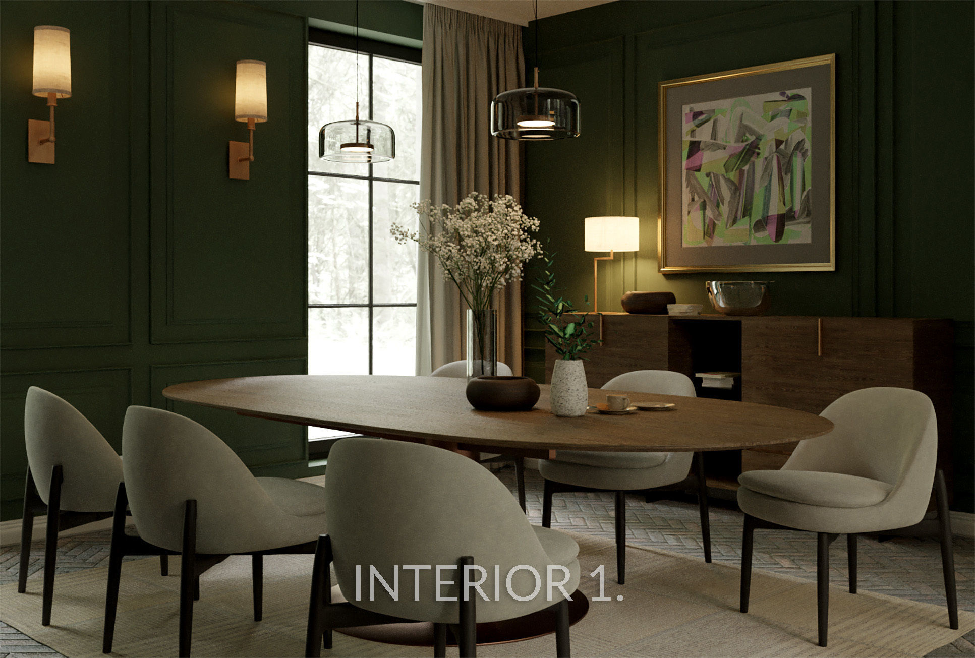 7 Interiors MegaPack 3D model_4