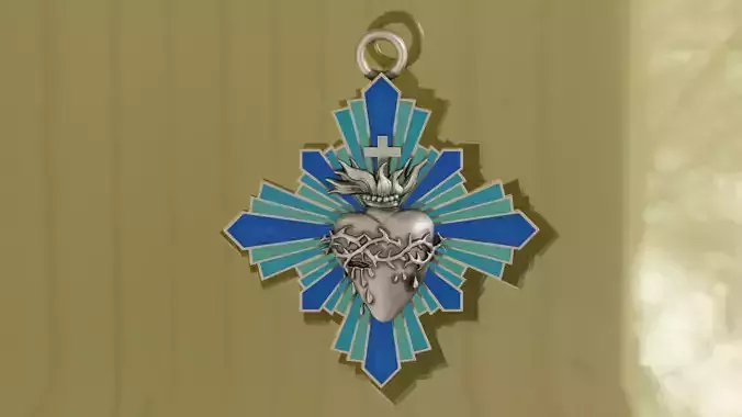 sacred heart pendant