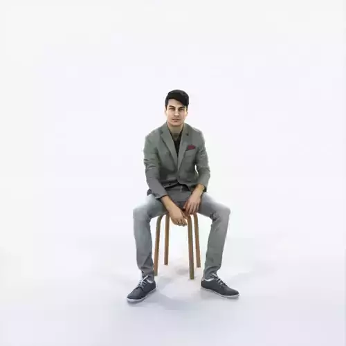 Prime 10L Listening Sitting Casual Man