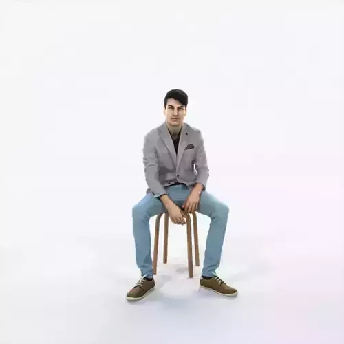 Prime 10G Listening Sitting Casual Man