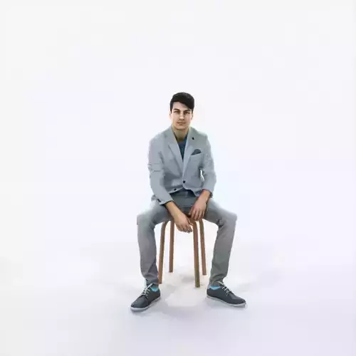 Prime 10D Listening Sitting Casual Man