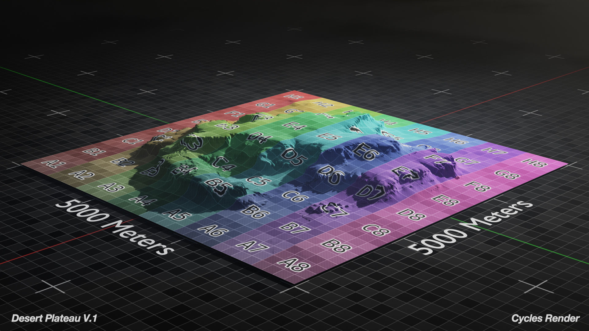 Desert Plateau Large Version 1 3D model_2