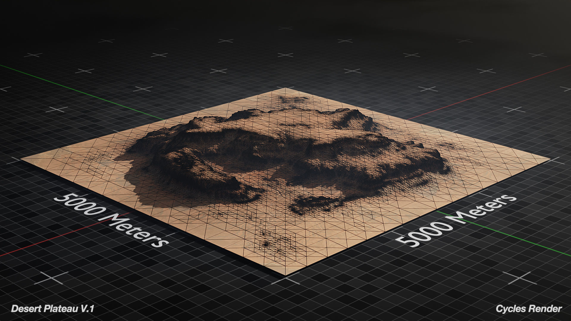 Desert Plateau Large Version 1 3D model_3