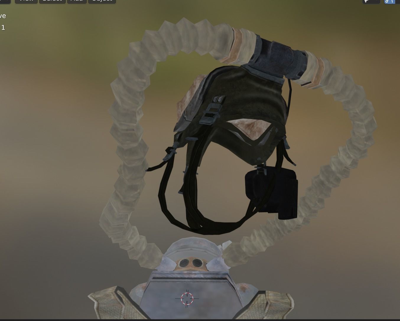 diving gear 2 Low-poly 3D model_8