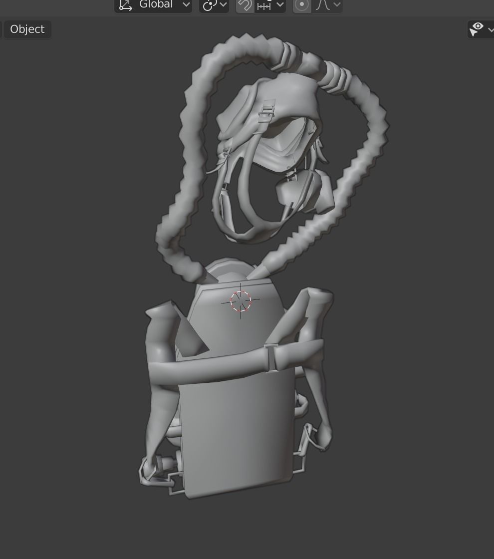 diving gear 2 Low-poly 3D model_3