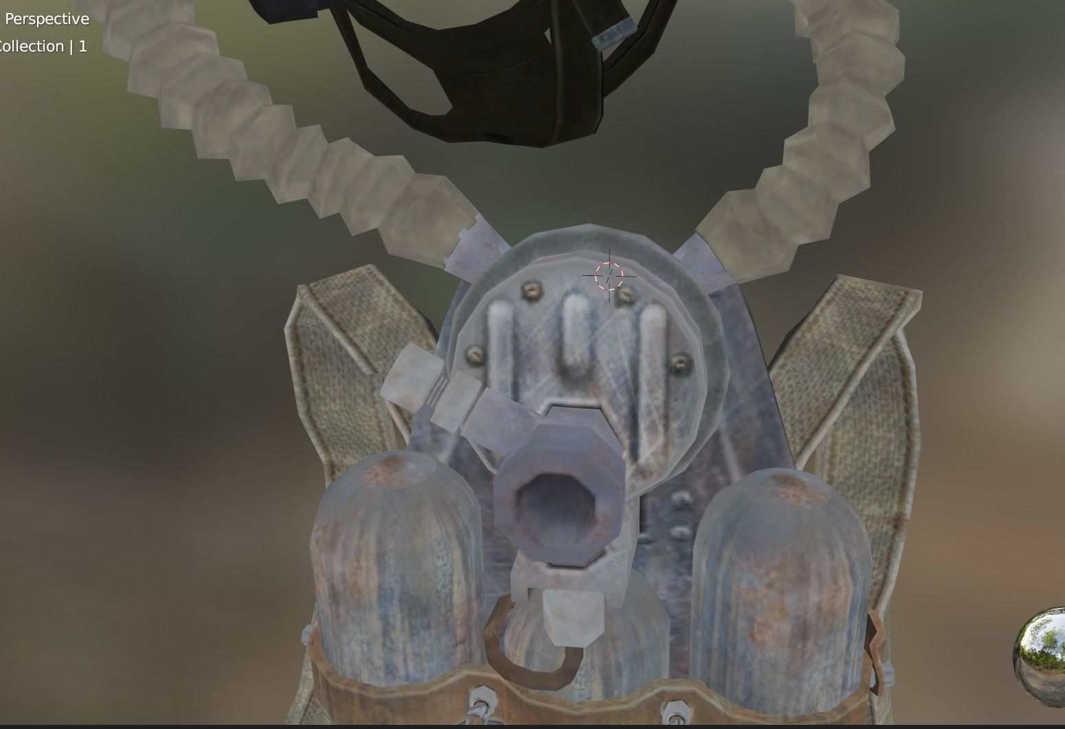 diving gear 2 Low-poly 3D model_6