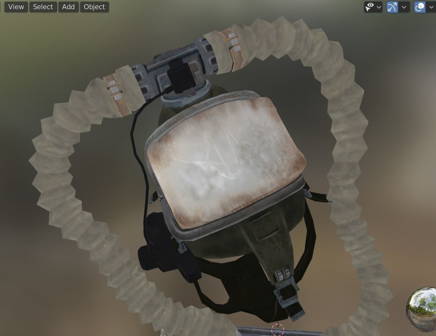 diving gear 2 Low-poly 3D model_7