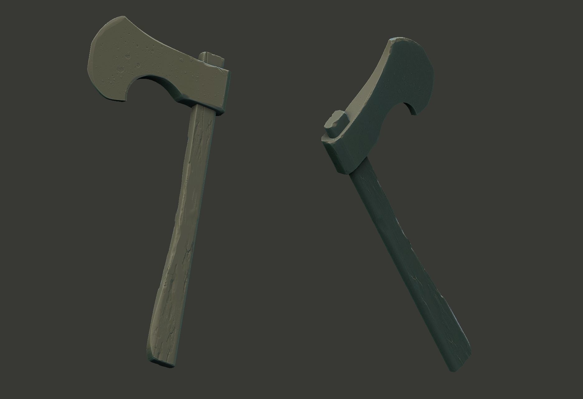 axe model 3D model_3