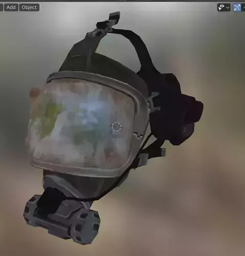 dive mask Low-poly 3D model