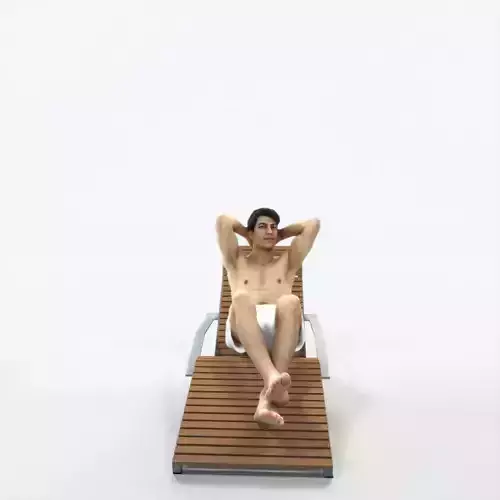 Prime 23D Beach Sitting Sports Man