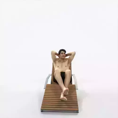 Prime 23B Beach Sitting Sports Man