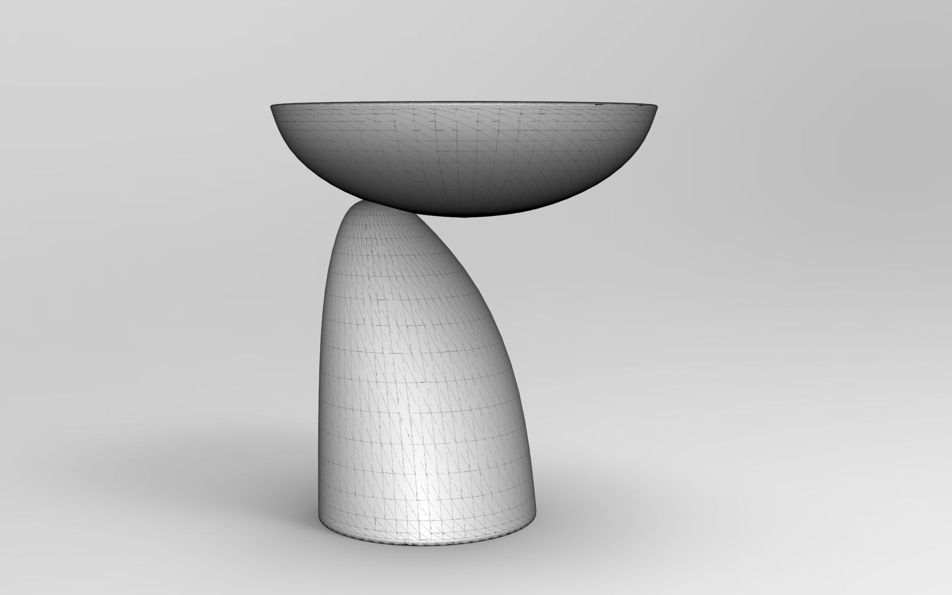 Yomi Side Table Low-poly 3D model_6