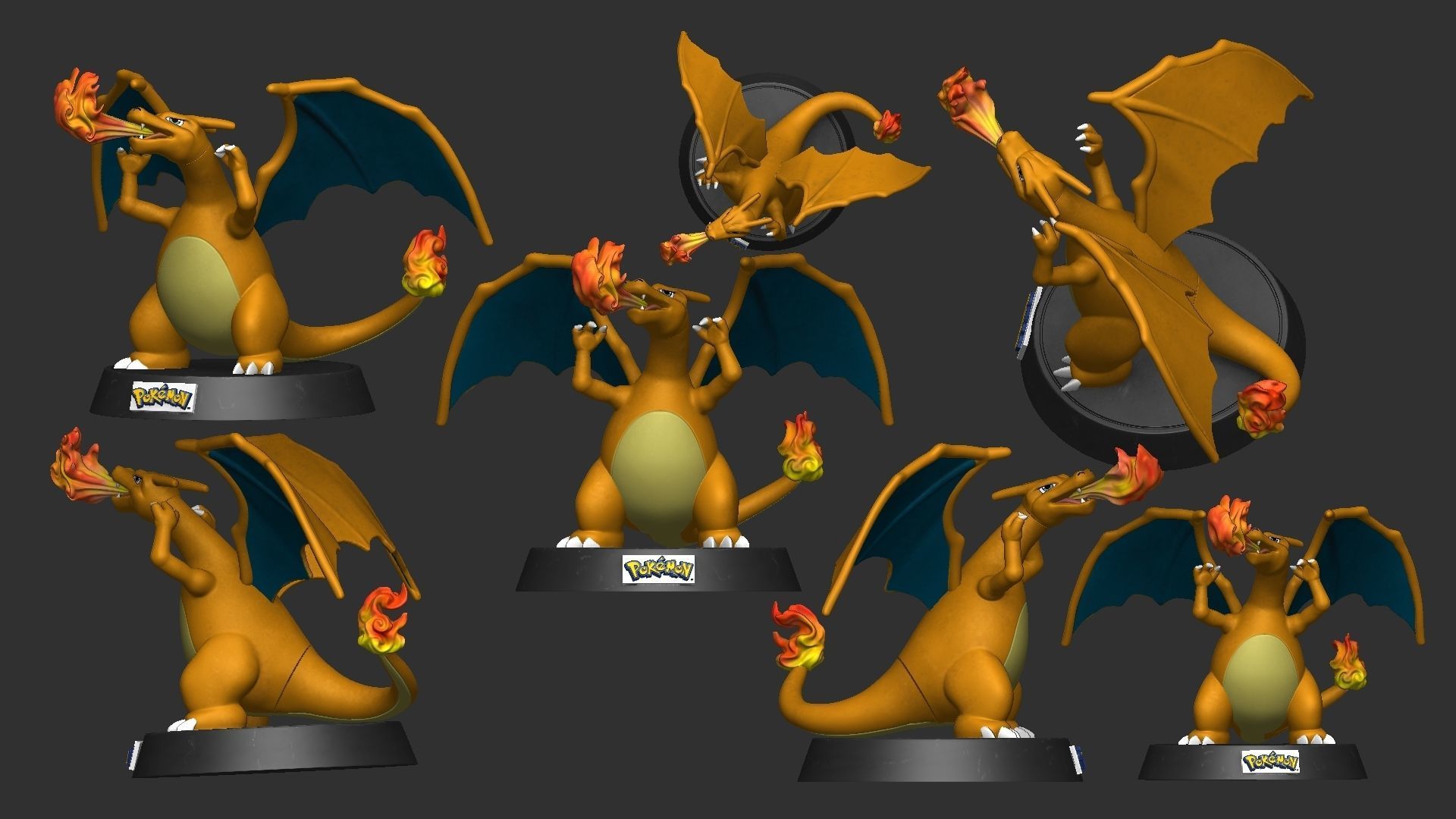 Charizard Pokemon 3D print model_2