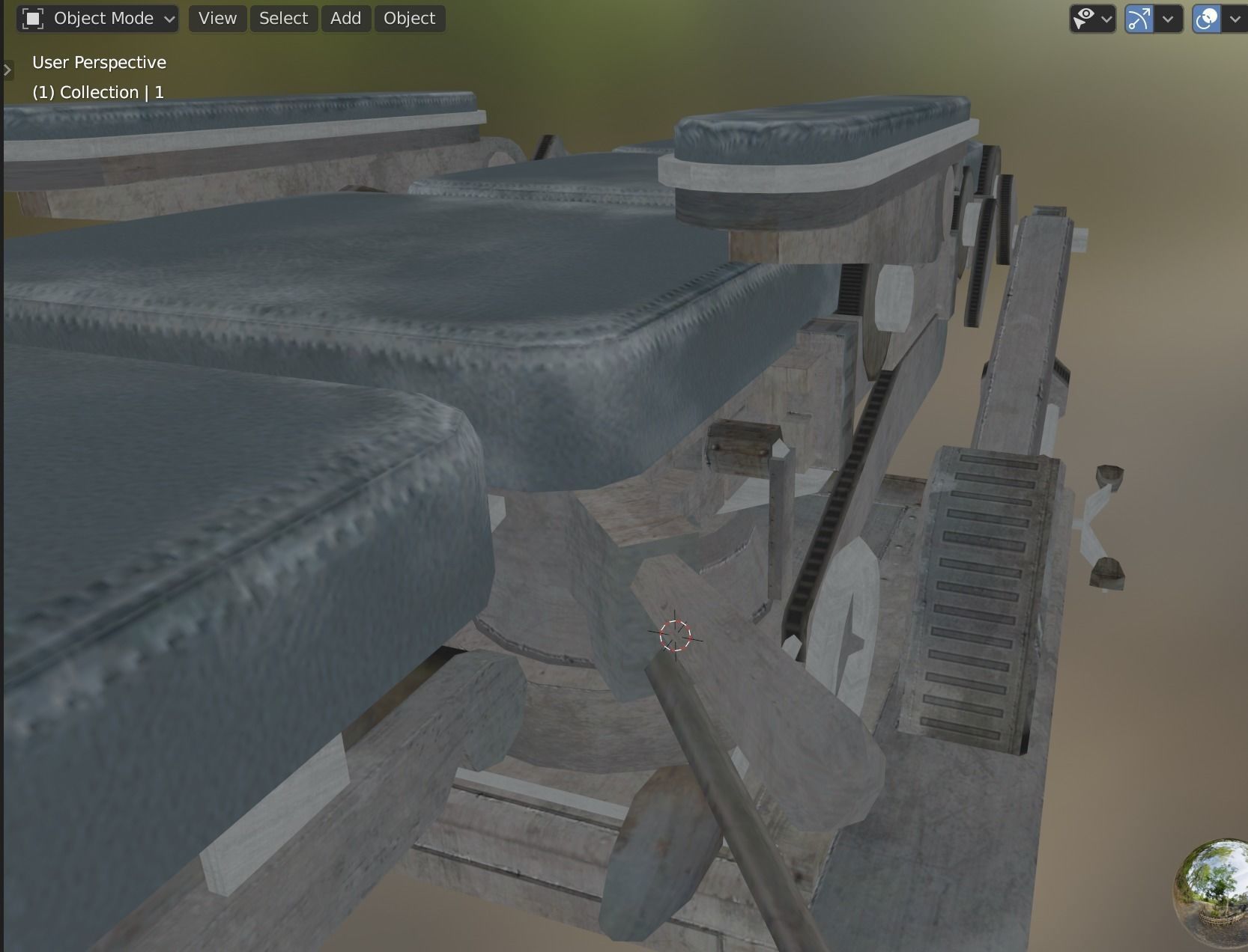 interrogation chair Low-poly 3D model_3