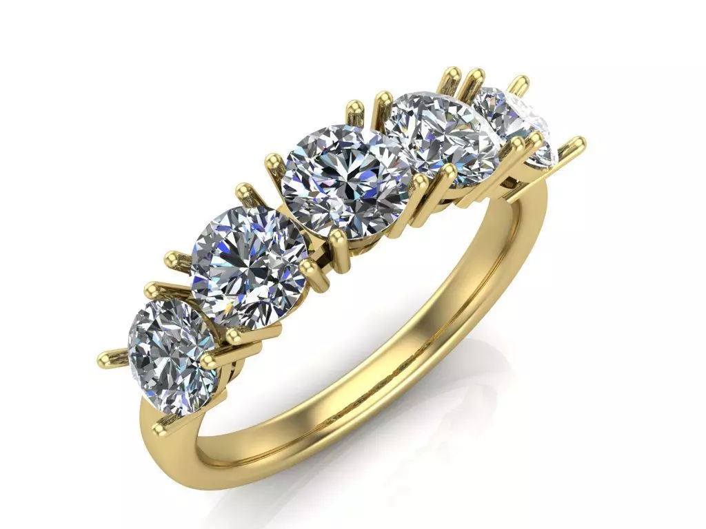 Engagement rings 3D print model_0