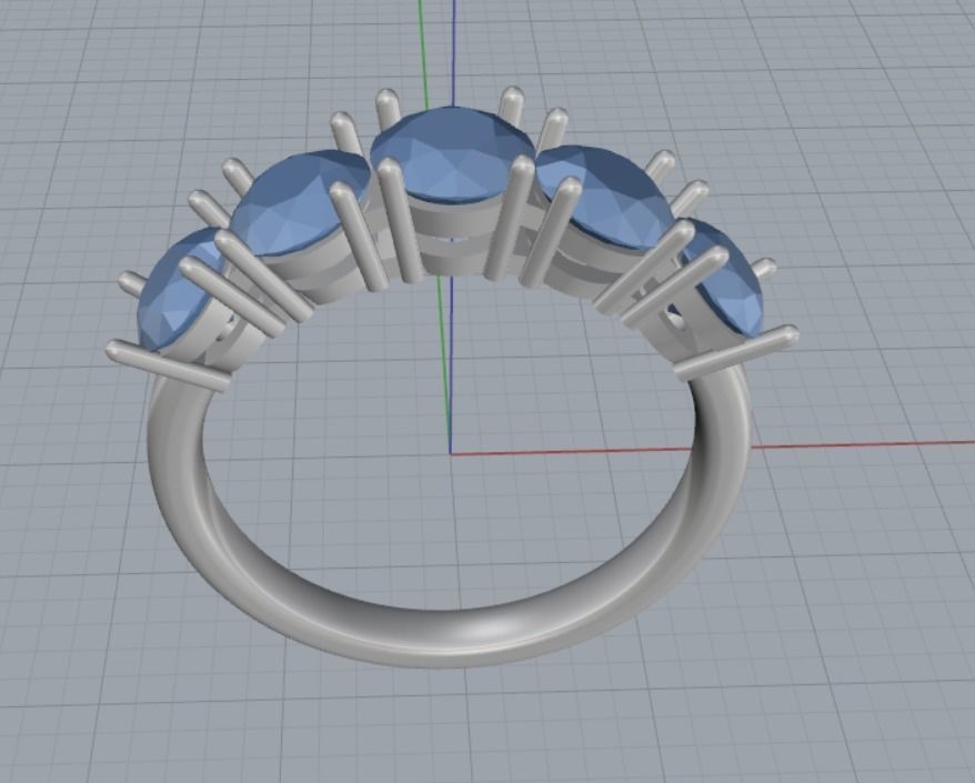 Engagement rings 3D print model_11