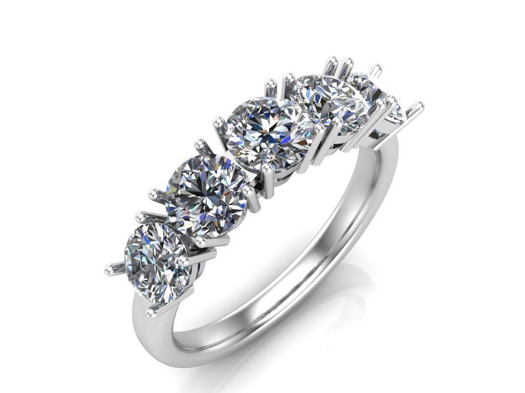 Engagement rings 3D print model_7