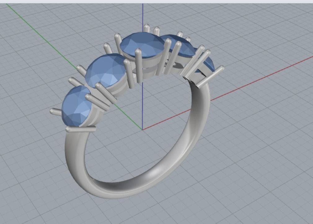Engagement rings 3D print model_10