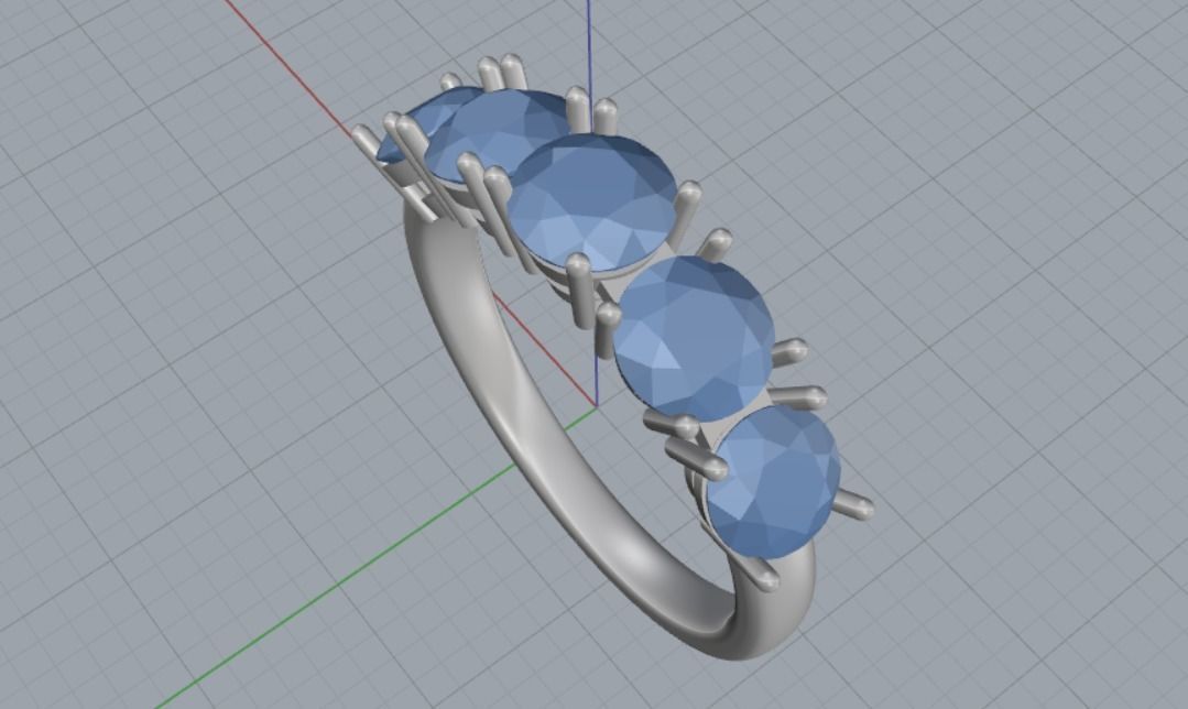 Engagement rings 3D print model_13