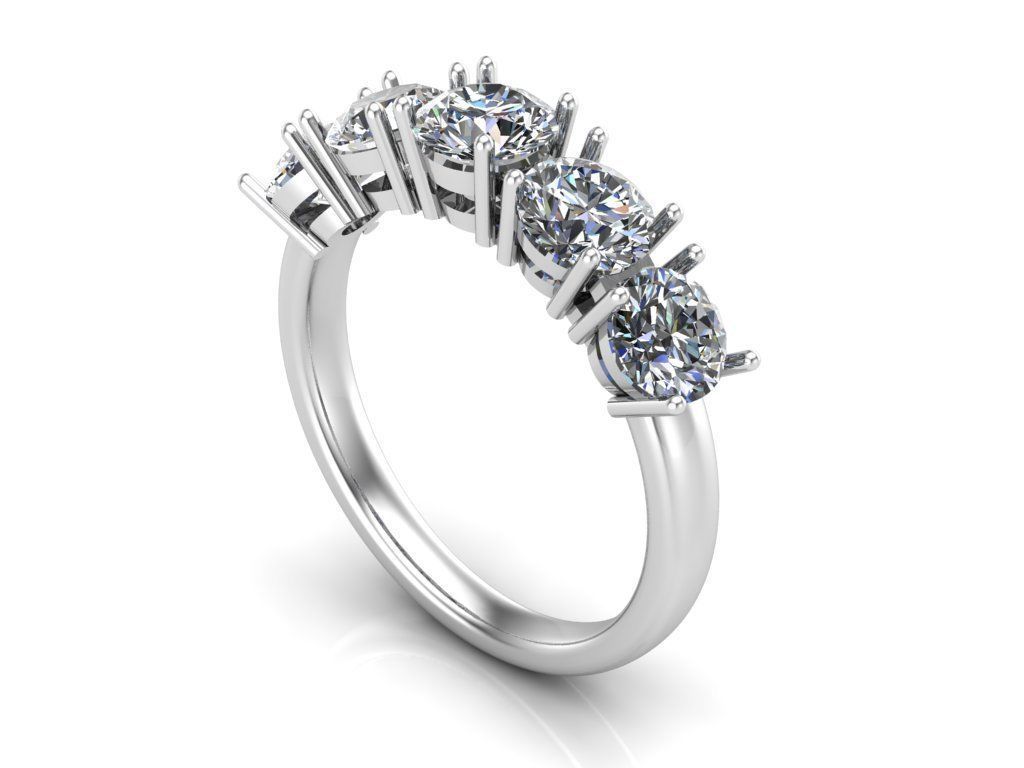 Engagement rings 3D print model_5