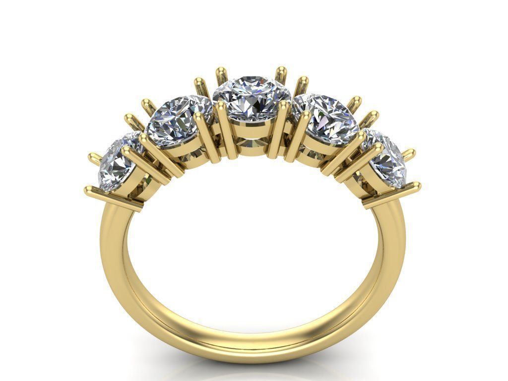 Engagement rings 3D print model_1