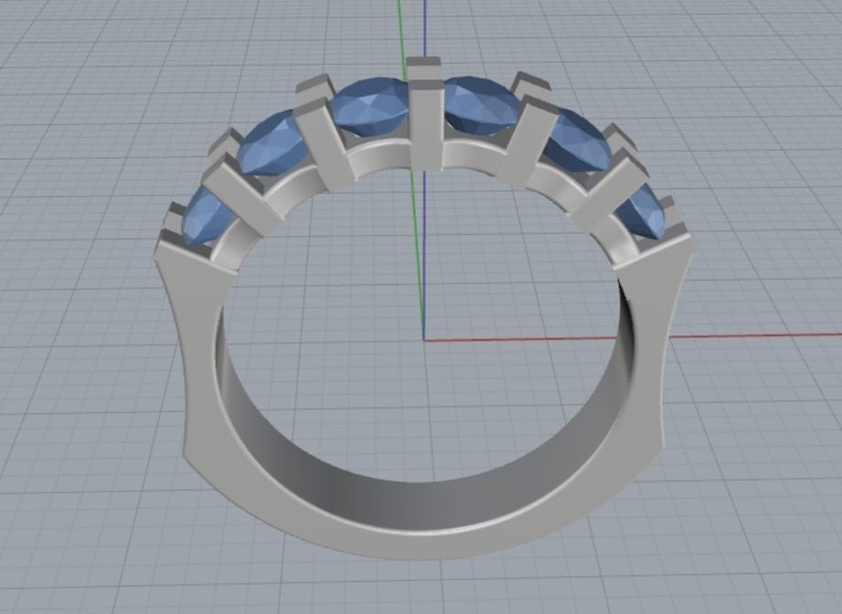 Engagement rings 3D print model_10