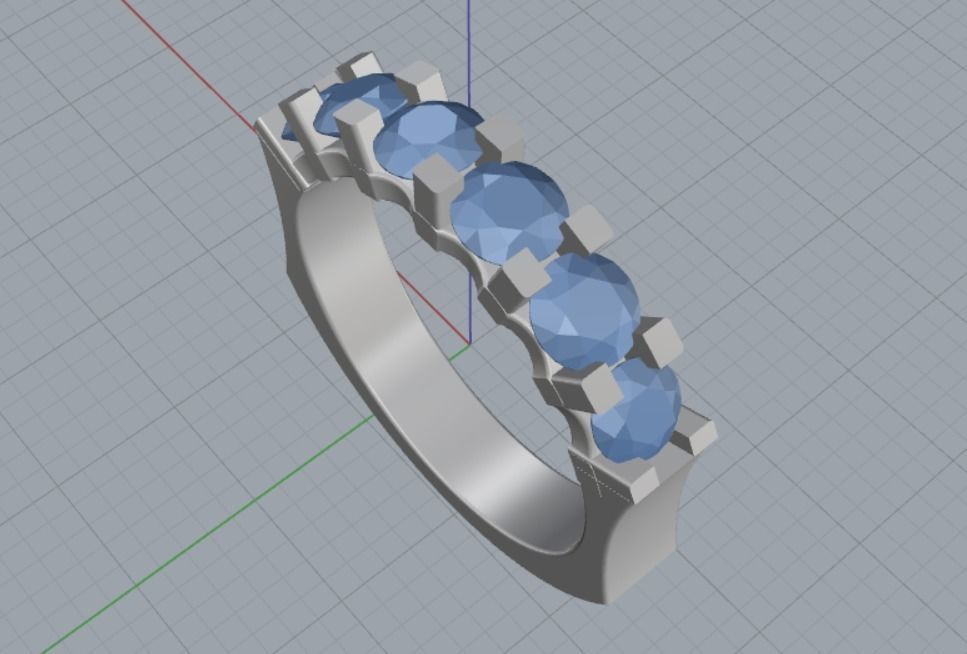 Engagement rings 3D print model_12
