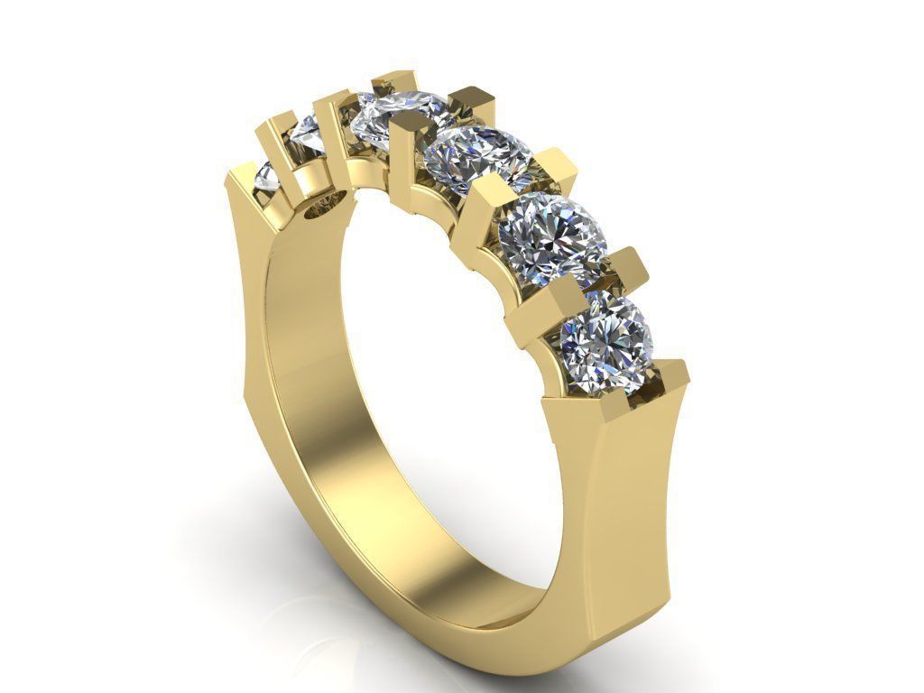 Engagement rings 3D print model_2
