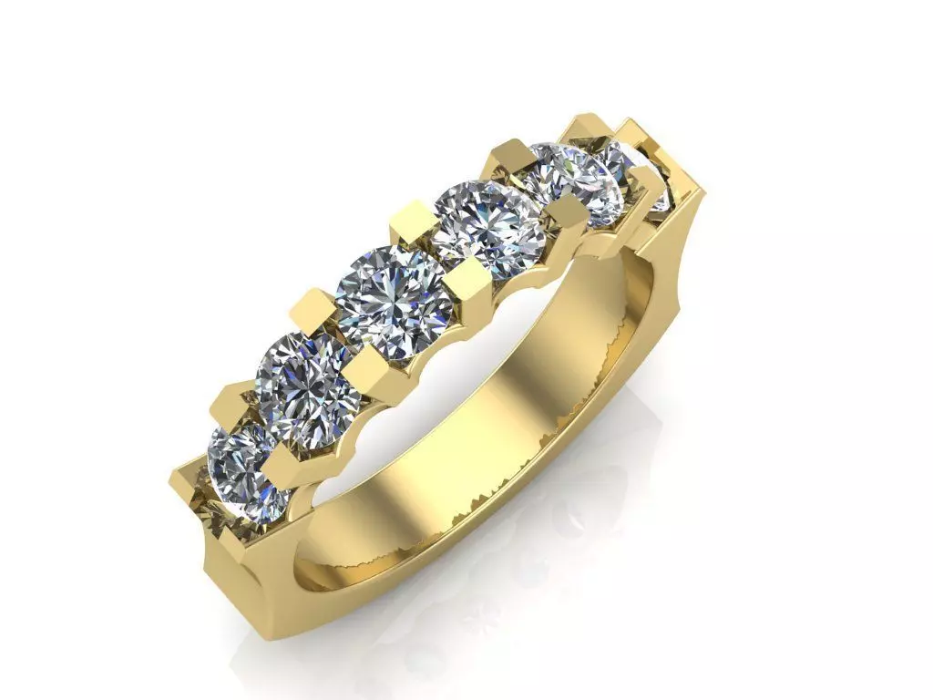 Engagement rings 3D print model_0