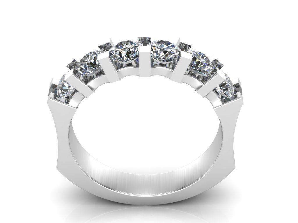 Engagement rings 3D print model_5