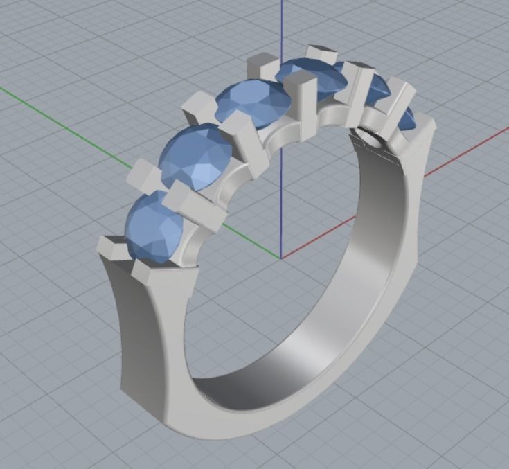 Engagement rings 3D print model_11
