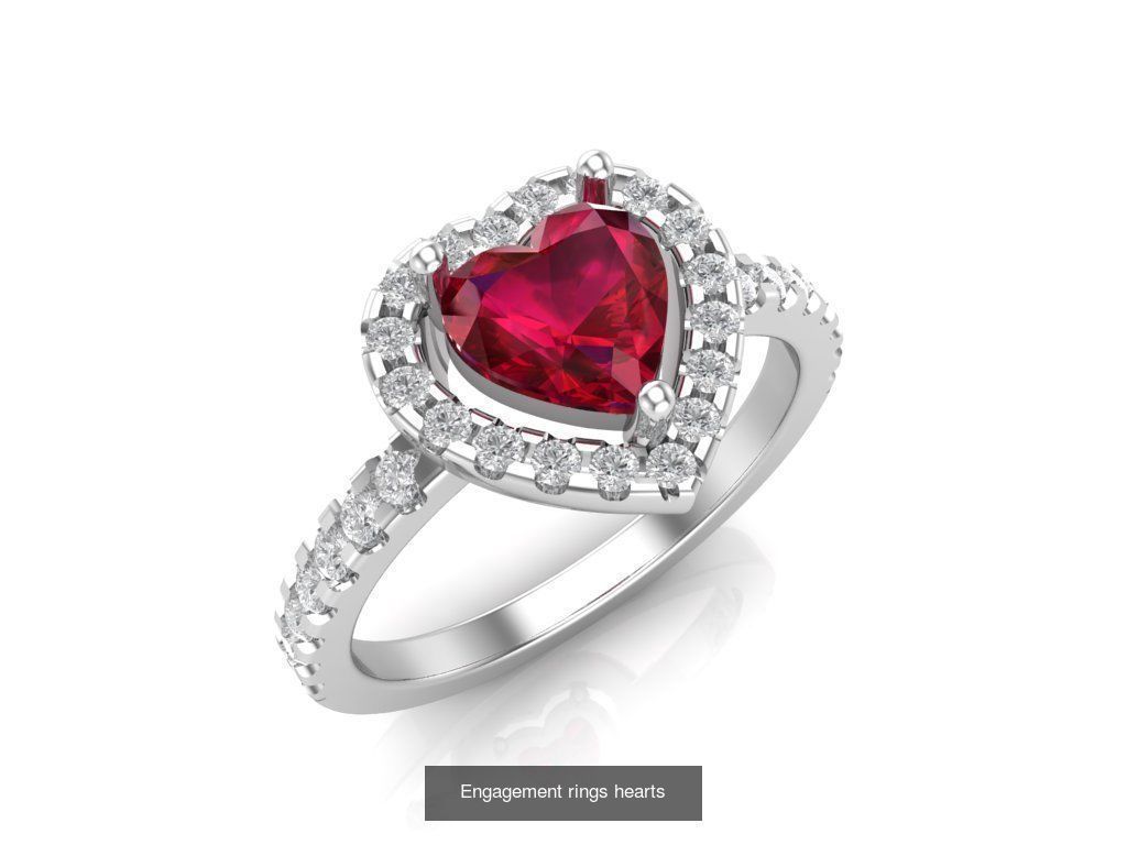 Collection Engagement rings heart and miscellaneous 31 models _22