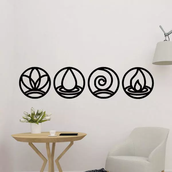 Four Elements Wall Decor 3D print model