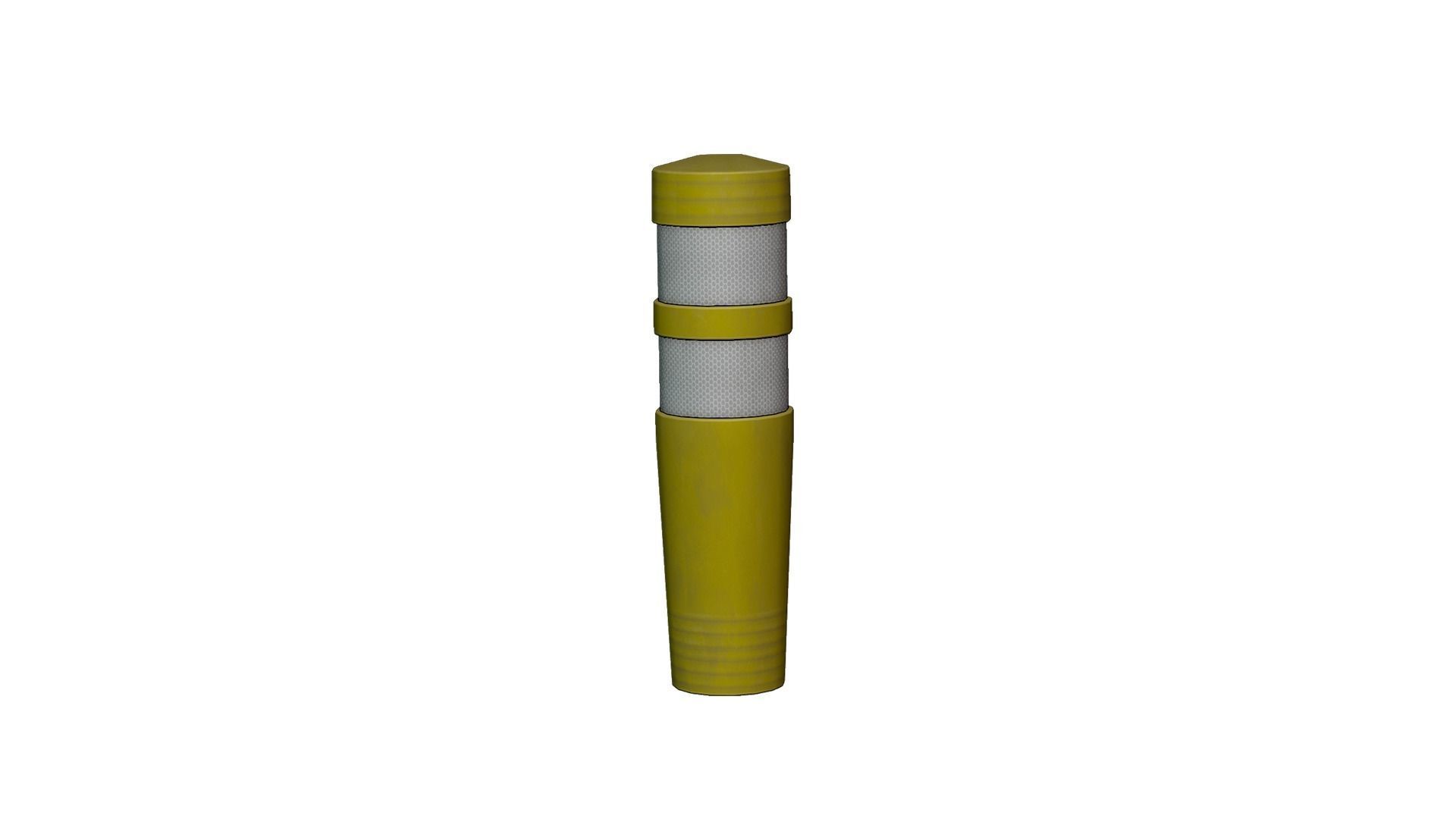 Roadwork traffic signs pack Low-poly 3D model_11