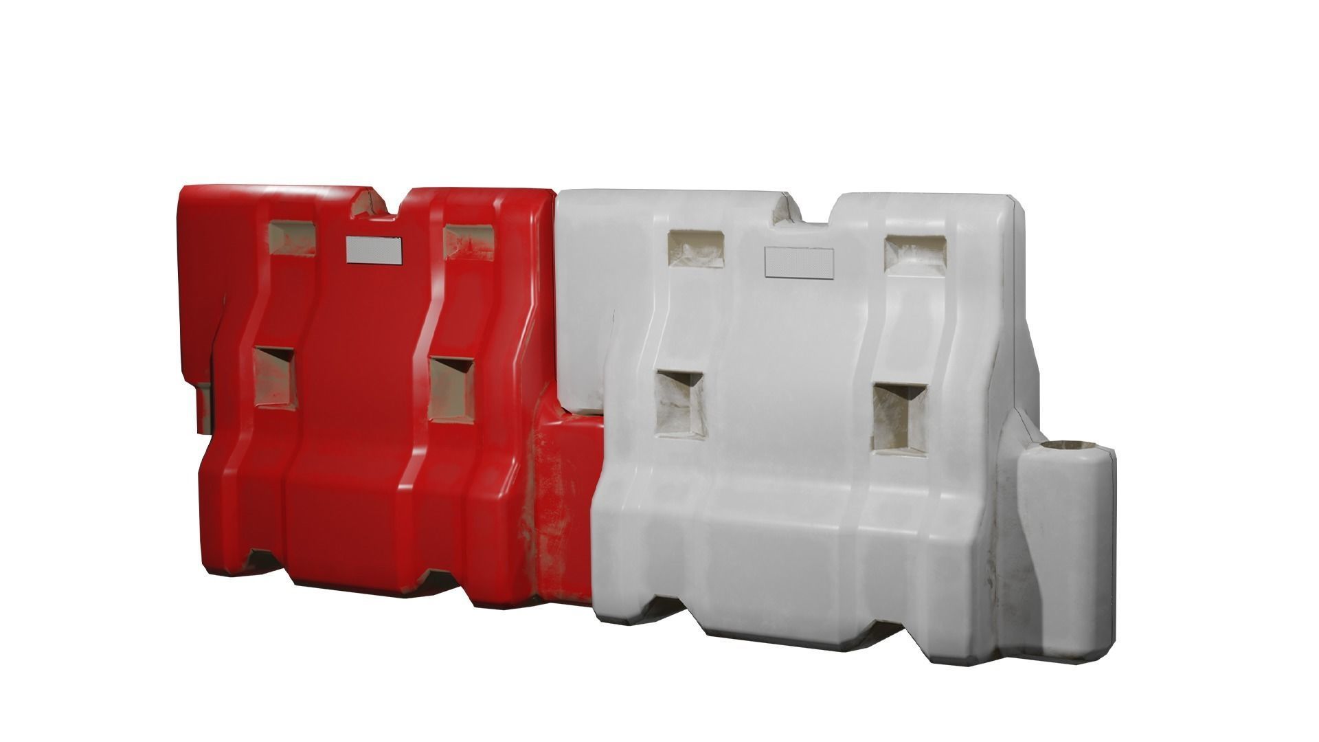 Roadwork traffic signs pack Low-poly 3D model_13