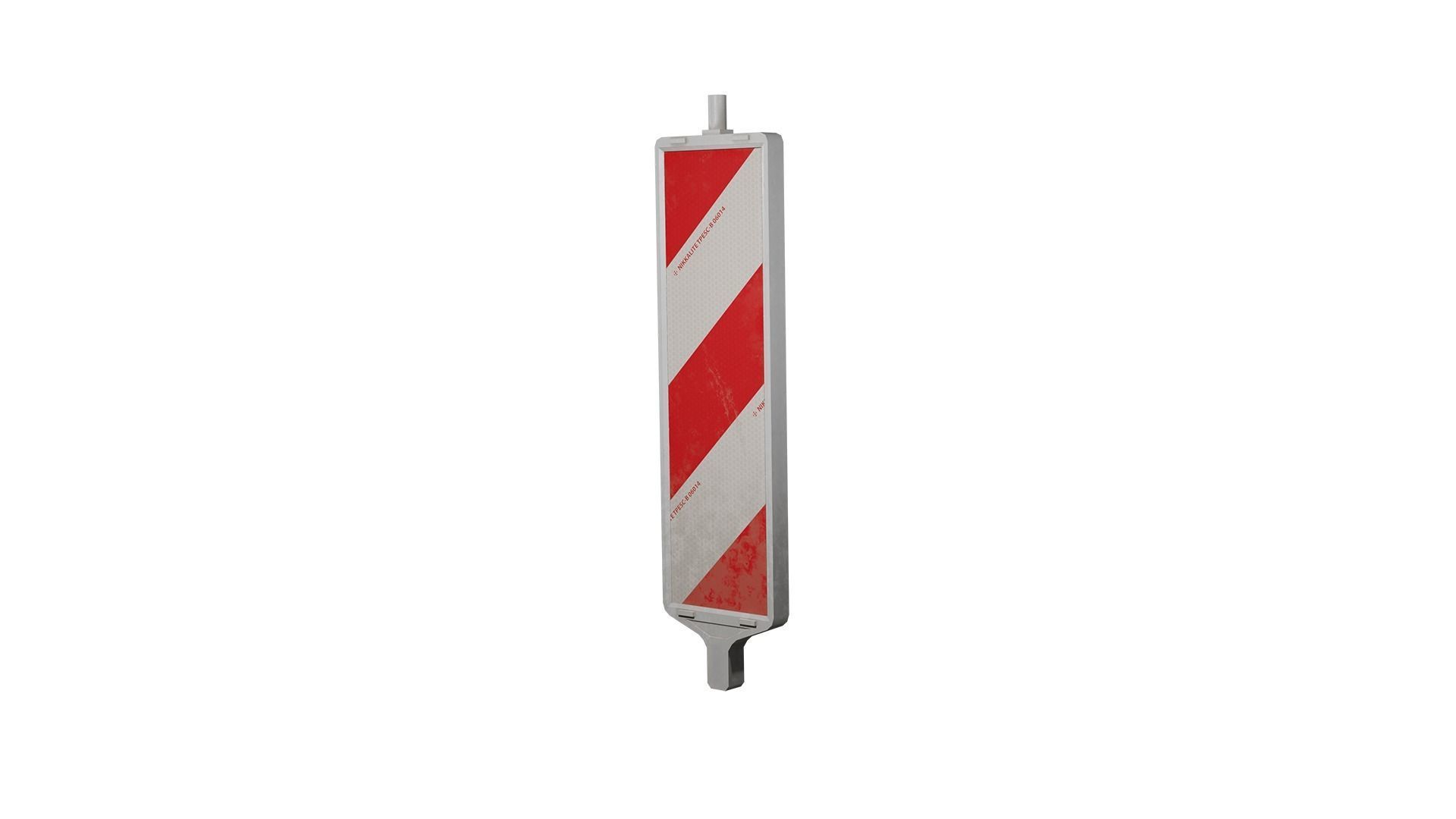 Roadwork traffic signs pack Low-poly 3D model_7