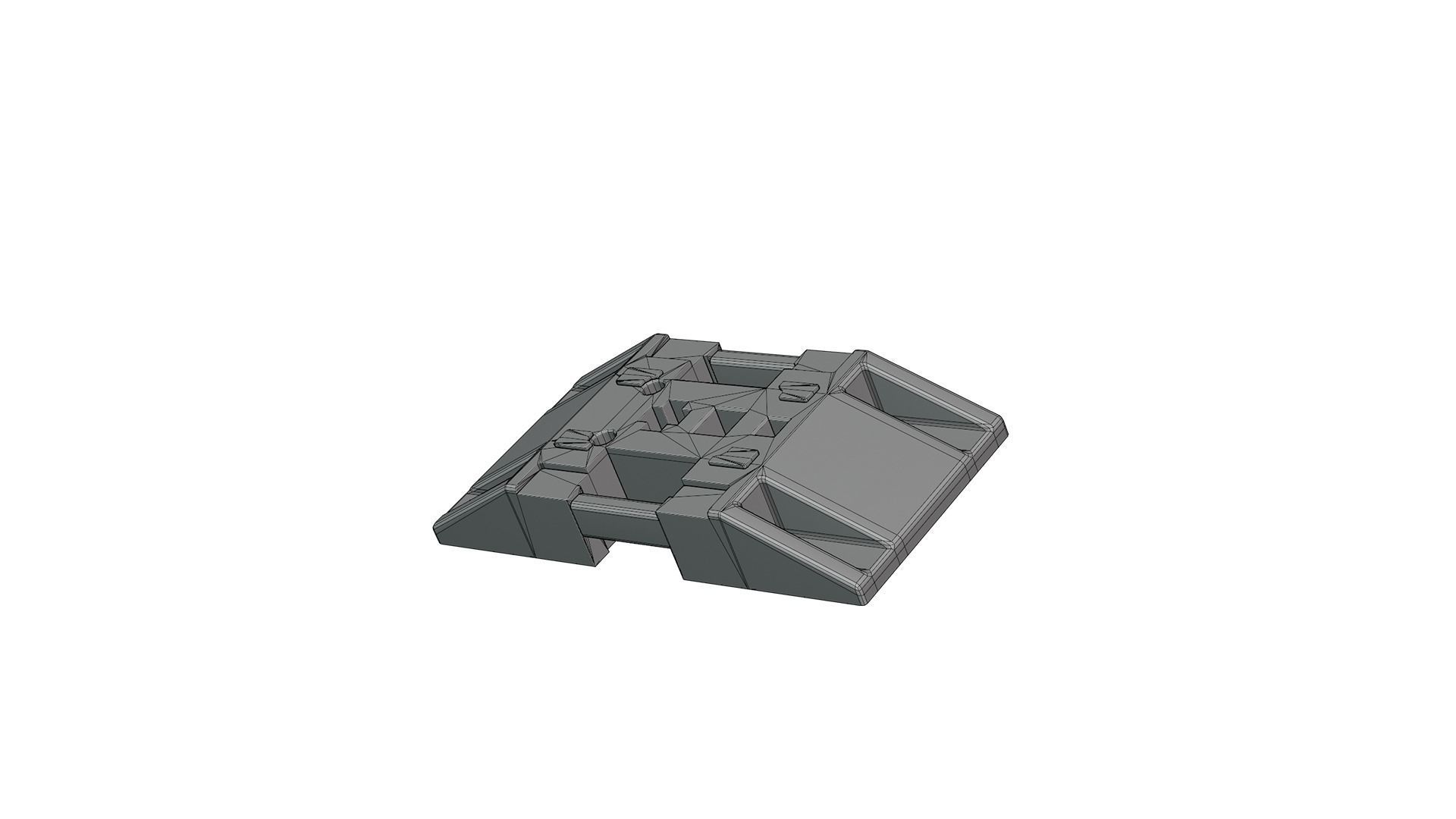 Roadwork traffic signs pack Low-poly 3D model_21