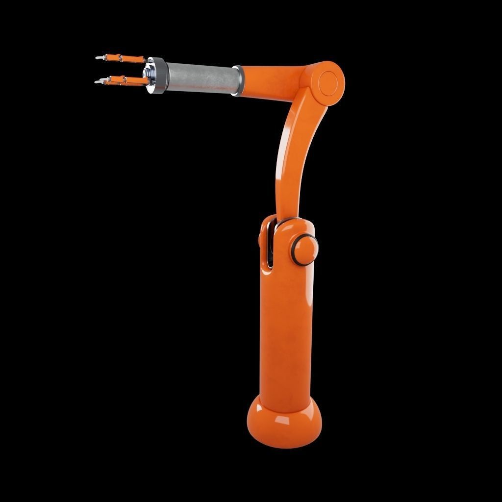 Robotic Arm Low-poly 3D model_2